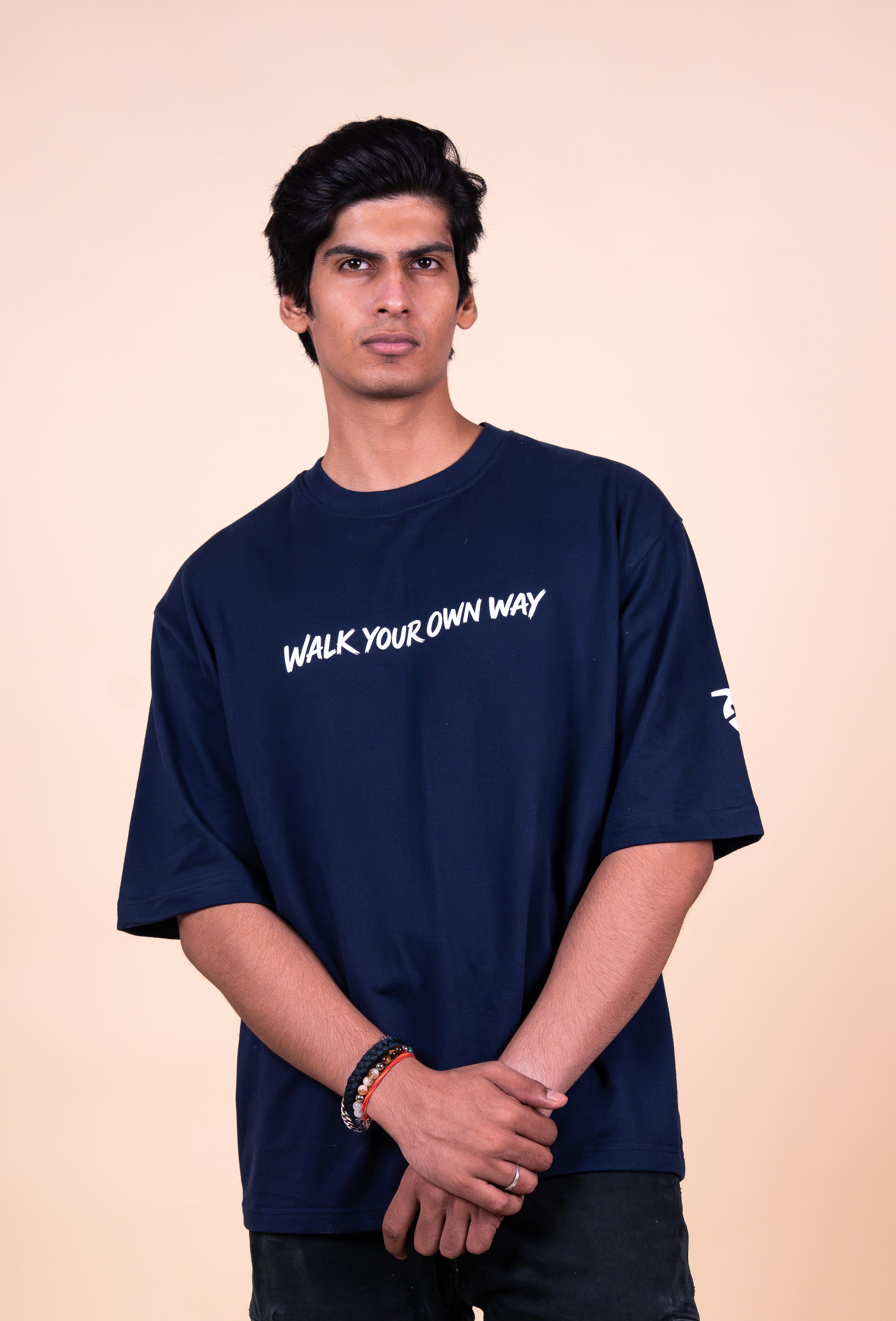 Walk your own way Oversized T-Shirt-thumbmail-2