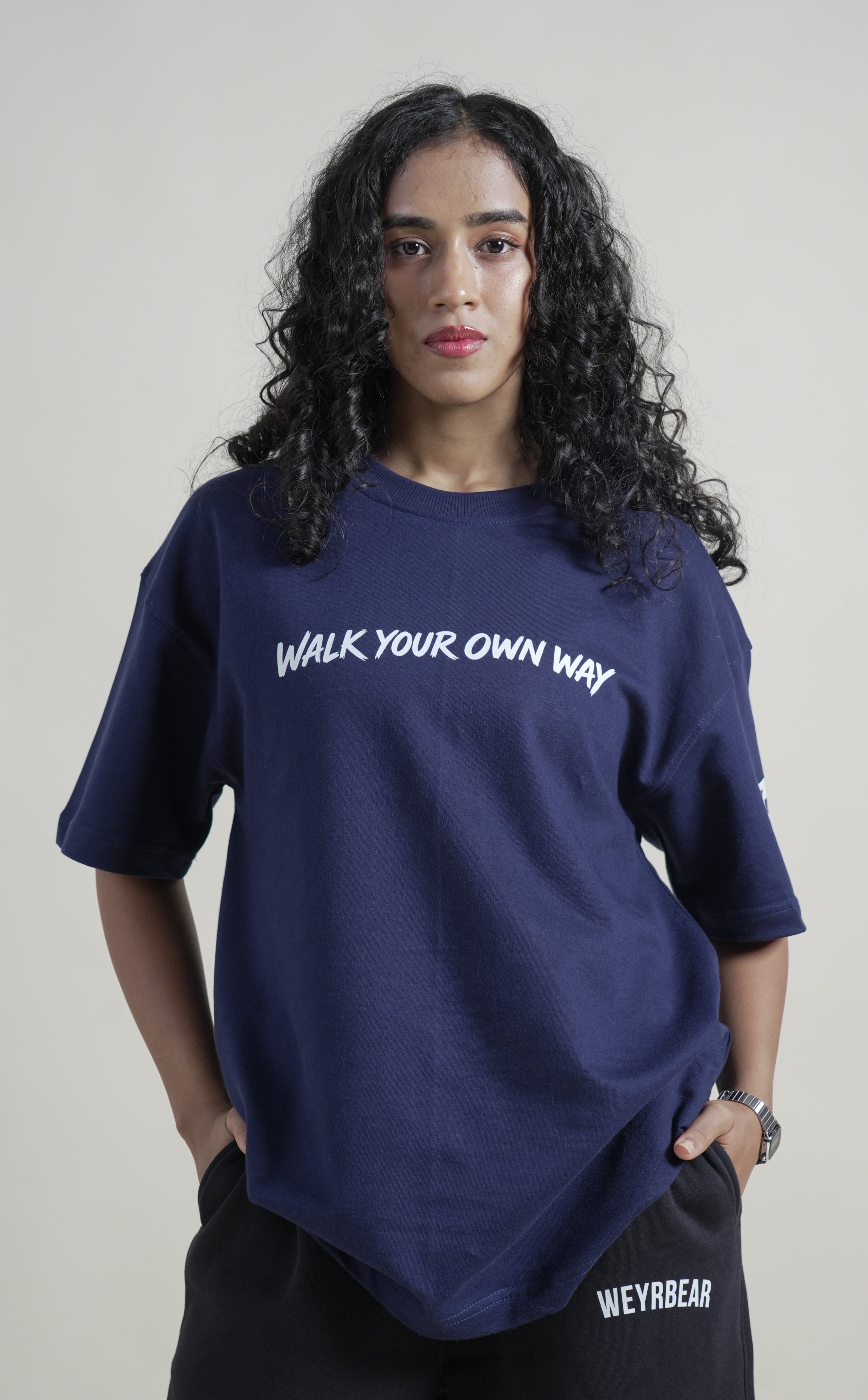 Walk your own way Oversized T-Shirt-thumbmail-3