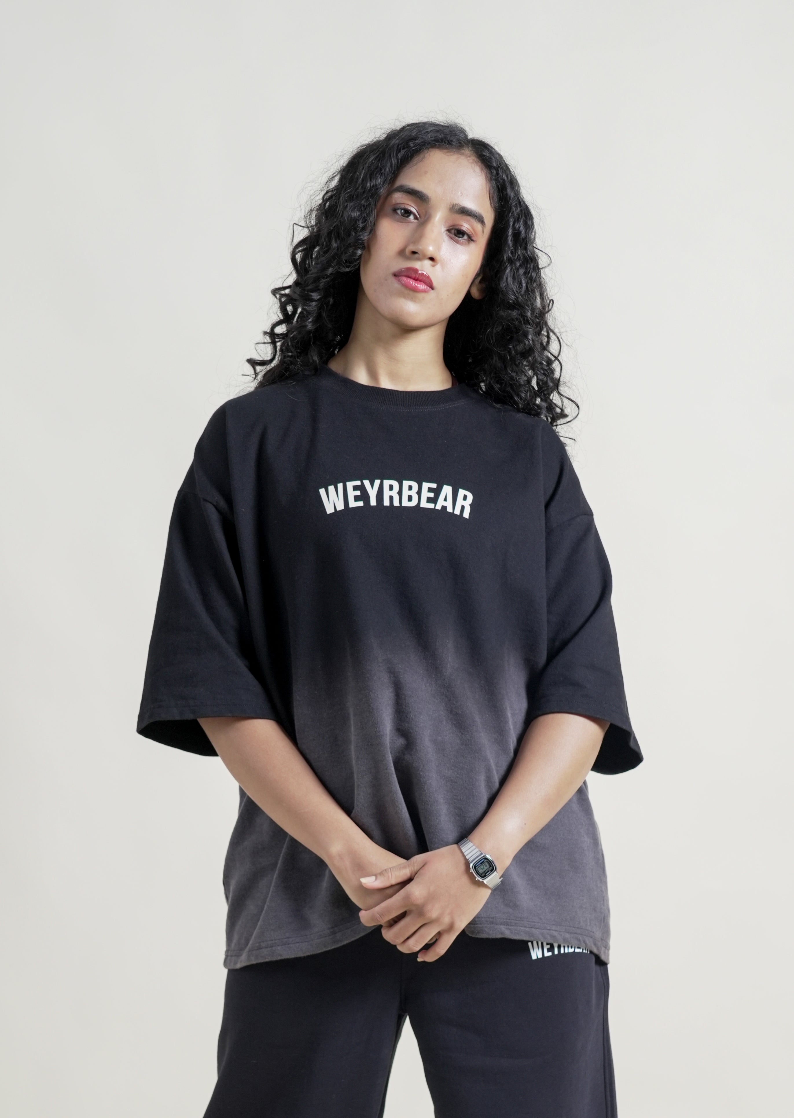 Sunfade Ombre Wash Boxy Fit Oversized T-Shirt-thumbmail-1
